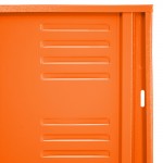 Locker metálico dual grande - 5 puertas naranja